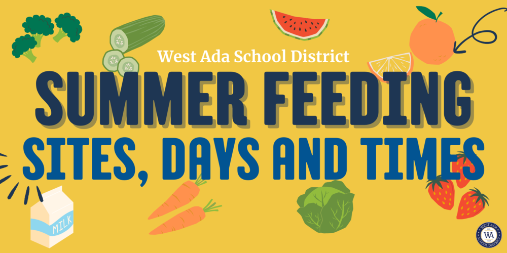 Summer feeding sites, days and times