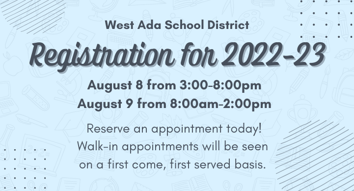 west ada school district registration for 2022-23