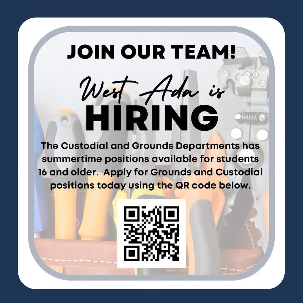 join our team! west ada is now hiring!