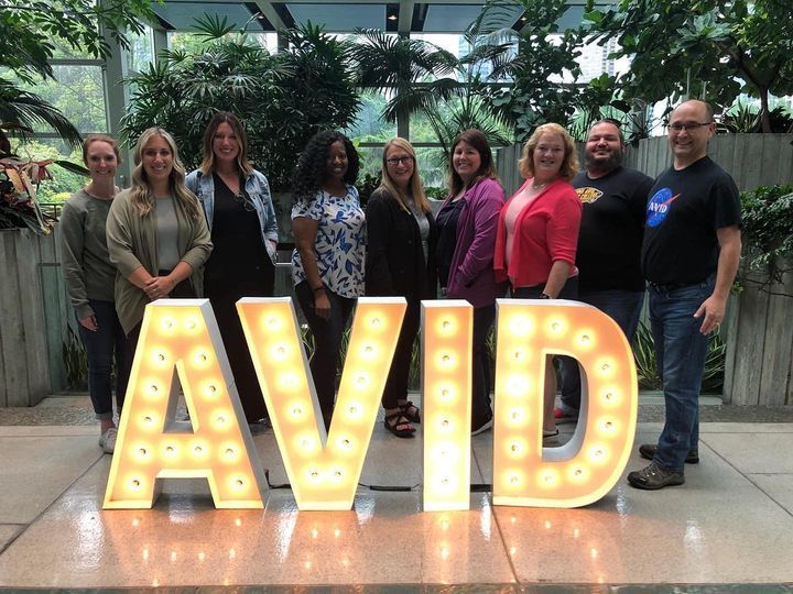 MMS teachers at avid conference