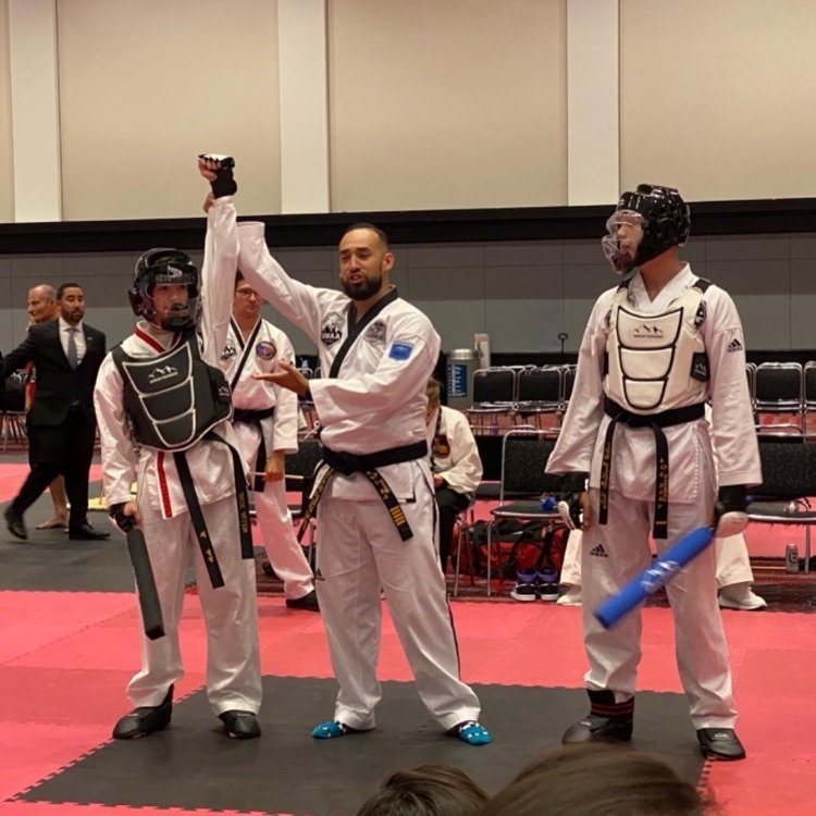 Jack Allen winning martial arts competition