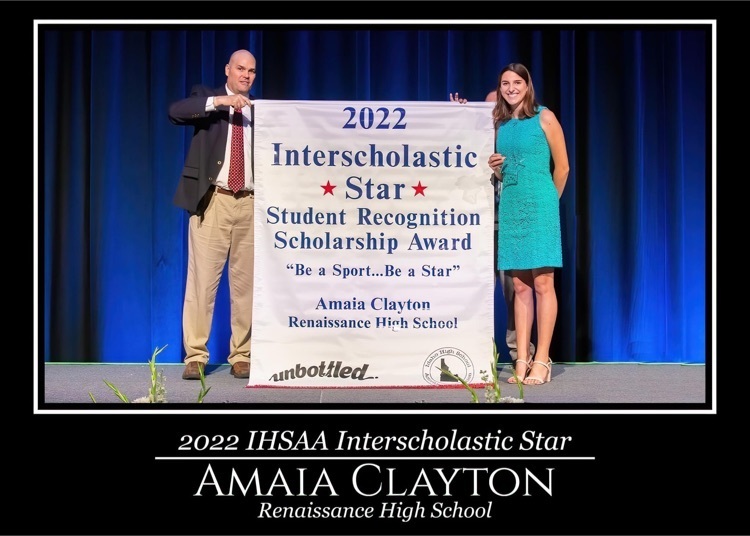 amaia Clayton receives IHSAA award