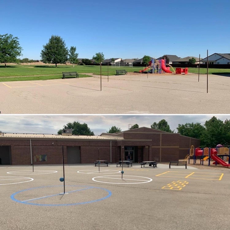 playground painting before and after
