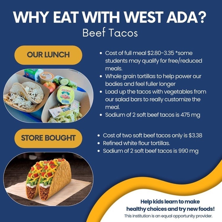 why eat with West Ada??
